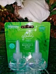 2 Glade PlugIns Scented Oil Refills BAMBOO BLISS