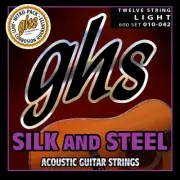 GHS 600 Silk & Steel 12-string acoustic guitar strings, Light .010-.042