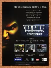 Vampire Masquerade Redemption Original 2001 Ad Authentic Video Game Promo