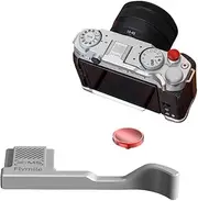 Finger Grip for X-M5 Camera Thumb Grip with Shutter Button Anti-Scratch Silicone Pad Durable Aluminum Precise Hole Alignment One Handed Grip Shooting Bracket Accessories