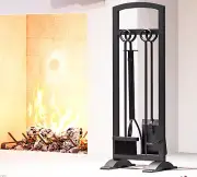 5-Piece Lightweight Fireplace Tool Set – Portable, Compact, and Stylish Fire Pit
