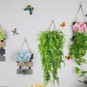 Green Artificial Plants Hanging Fake Vine Grass Wedding Party Wall
