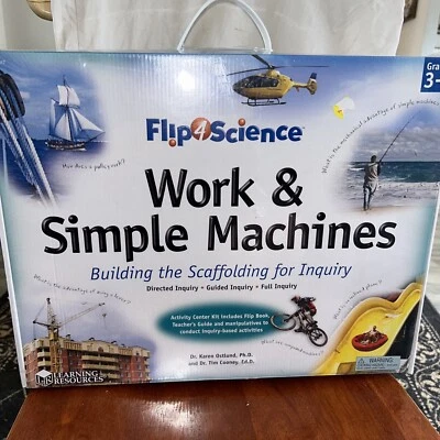 FLIP 4 SCIENCE WORK & SIMPLE MACHINES Kit by Learning Resources LER0817 Gr. 3-6