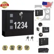 Functional Large Capacity Wall Mailbox with Noise Reduction & Lock Features