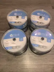 HP 20pk 52x 700 MB / 80 Mins CD-R Spindle Blank CDs New Sealed Genuine 160 Total