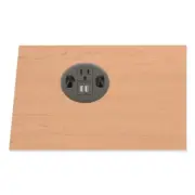 HON HGRMTUSB2 3" Diameter USB AC Power Hub Grommet - Black New