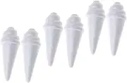 STOBOK 6pcs Creative Foams Ice Cream Models DIY Ice Cream Shape Decors DIY Craft Tools