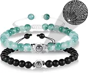 [DSJLMOMO] 100 Language I Love You Couples Bracelets, His And Her Matching Couple Gifts Bracelet Jewelry