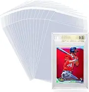 BGS Card Sleeves 100 Pack, Sleeves for BGS Graded Slabs Ultra Protection for The Graded Card for Pro Collector (100Pack)