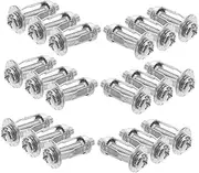 iplusmile Versatile 20pcs Petal Nuts Expansion Screws Threaded Inserts for Steel Truck Nuts Lift Anchors