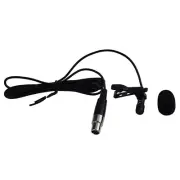 Black Lavalier-Lapel-Clip Microphone Mic 4-PIN Mini XLR TA4F For Shure Wireless