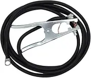 10 ft 6 AWG Welding Ground Cable w/ 500A Clamp fit MIG Welder TIG Welder Plasma Cutter