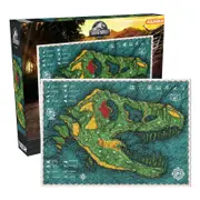 Jurassic World Map 1000pc Puzzle