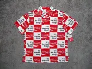 Brixton x Coca-Cola it's the real thing Button-up Shirt Men's M red white coke