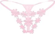[GRRKDFQ] Women'S Bustiers & Corsets See Through Crotchless Lingerie Hollow Out Thong