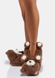 [OOOH YEAH SOCKS] Bear Hug Slippers