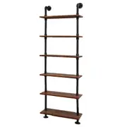 Rustic Wall Shelves Industrial DIY Pipe Shelf Brackets