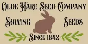 Olde Hare Seed Company- Reusable STENCIL DIY SIGN Primitive Stencil #11395