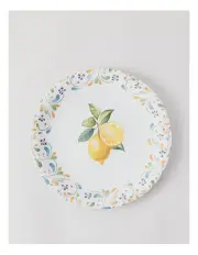 [Heritage] Positano Lemon Dinner Plate 2 Pack in Multicolour
