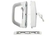 Sliding Patio Door Handle Set Mortise Lock Suitable for Sliding Glass Patio Door Keyed White