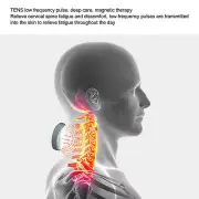 Neck Shoulder Massager 15 Levels Electric Pluse Heating Cervical Vertebra Mas US