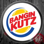 PAIR of DJ Turntable Slipmats 12 inch - BANGIN KUTZ SLIPMATS