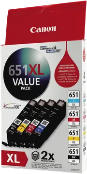 Canon CLI651 XL Value Pack