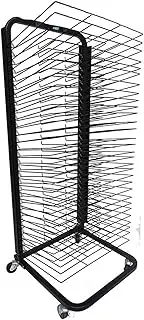Paint Drying Rack Art Drying Rack 30 Shelves Metal Art Work Storage Display Rack Art Drying Rack with Wheels Suitable for Use at Home or in The Classroom(30th Floor)
