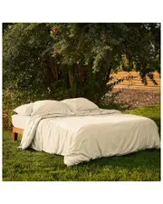 Bombacio Linens Sunrise Ivory Sateen Duvet Cover