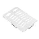 Brow Lips Template Reusable Bendable Eyebrow Lip Eyebrow Grooming Stencils F PSG