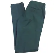 $248 Robert Graham Russell Modern Fit Dark Green Wool Pants Mens Size 38R