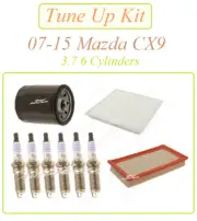 Tune Up For 07-15 Mazda CX9 3.7 V6: Spark Plugs Air Filter Cabin & Oil Filters (for: Mazda)