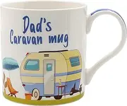 The Leonardo Collection Dad's Caravan Mug, Tea and Coffee Mugs for Hot Drinks | Fine China Printed Mugs for Kitchen & Home | Reusable Ceramic Cups for Every Occasion | Birthday Gifts for Women & Men