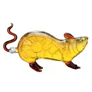 1.1L Liquor Glass Lucky Mouse Rat Chinese Zodiac Wine Decanter Whiskey Scotch