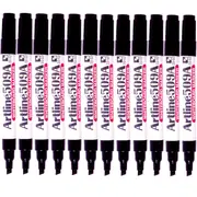 Artline 509A Whiteboard Marker 5mm Chisel Tip Black Box 12