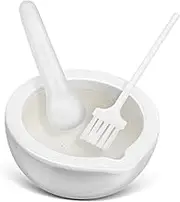 MAGICLULU 1 Set Ceramic Bowl Set with Pestle and Cleaning Brush Spice and for Accurate Kitchen Laboratory and Classroom