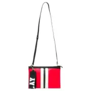 Replay FW3731.000.A0128.264 Crossbody Bag Women's Red Striped Removable Strap