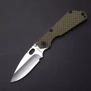 Strider Knives SnG DGG - OD Green G10 & Bronze Ti / Stonewashed MagnaCut Blade