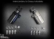 Oil Catch Can Tank Kit Baffled Reservoir w/ Breather Filter for Mercedes S Class