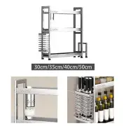 Spice Rack Organizer Seasoning Rack Multifunctional Standing 3 Tier Kitchen