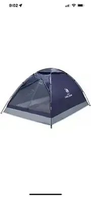 1-2 2 Person Camping Tent Removable Rain Fly Outdoor Tents Blue Camel Crown Easy