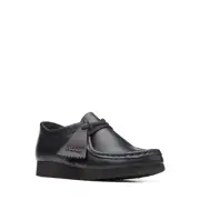 Clarks Kids Wallabee O Black Leather 26168045