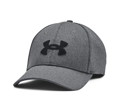 Under Armour Fitted Hat UA Blitzing Cap Men's M/L Gray Stretch Baseball Golf