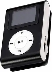 Generic USB Clip MP3 Player LCD Display 32GB Expandable Memory Stereo Headphone Jack Portable Music Player