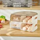 Egg Tray Durable Anti-fall Refrigerator Slide Design Egg Container Space-saving