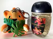 Bath & Body Works Jungle Tiger Pocket *Bac Holder FOB + Tropidelic Gel Set NWT