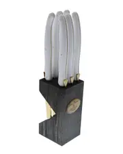 Jean Dubost Laguiole Set of 6 Steak Knives in Block