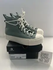 Converse ctas lift hi Herby Egret Women’s Shoe Size 7 Admiral Elm A08864C NEW