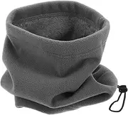 ABOOFAN Winter Neck Gaiters for Men Women Windproof Fleece Face Cover for Cold Weather Cycling Riding and Outdoor Activities Grey Unisex Design for Maximum Warmth