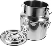 Zerodeko Sealed Canister Stainless Steel Food Storage Container for Rice Flour Grains Multi Functional Kitchen Bucket Lightweight Easy to Clean and Practical